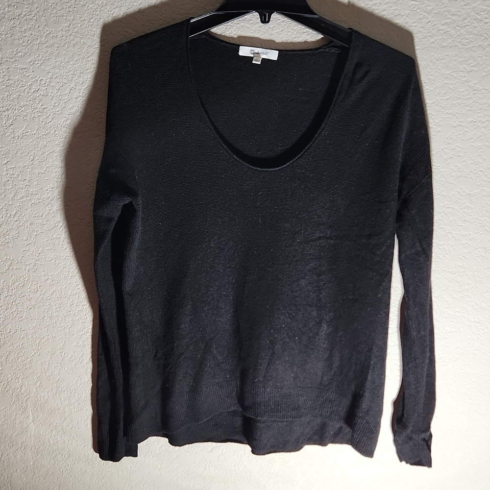 Madewell Sweater Womens Size Small black Merino Wool alpaca blend